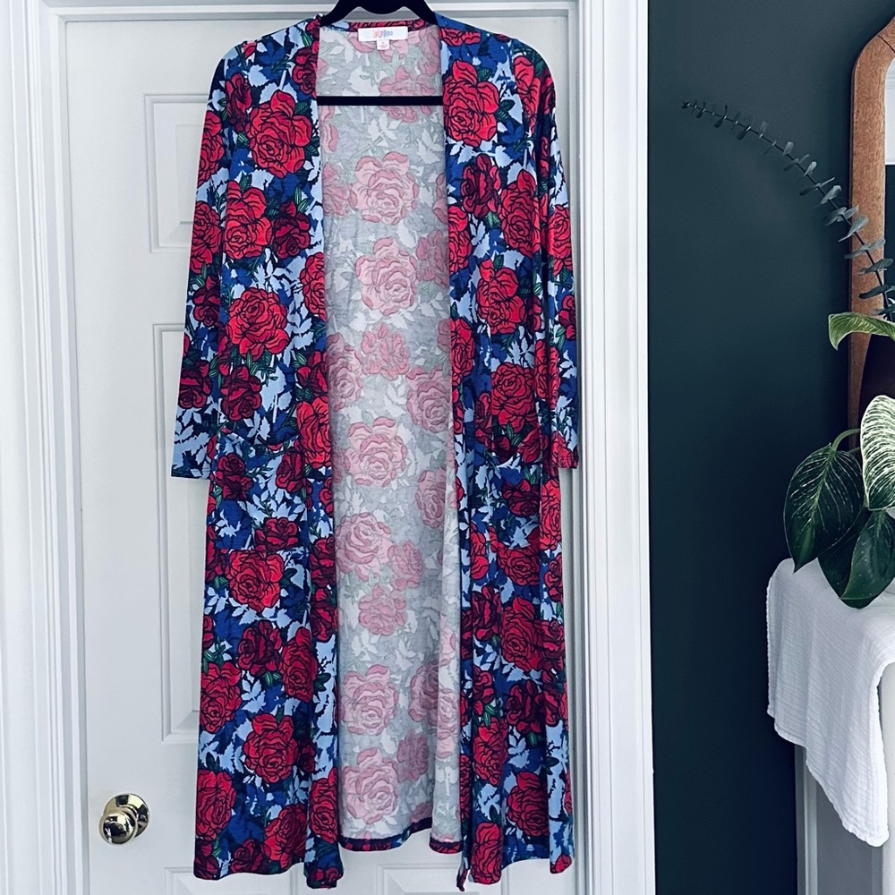 LuLaRoe Sarah rose cardigan S